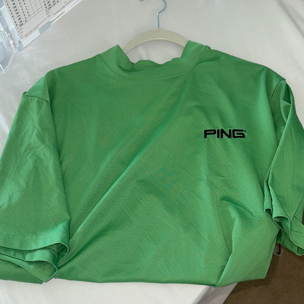 Ping Mens Vibrant Green Short Sleeve Performance Mock Xl Ping Mens Vibrant Green Short Sleeve Performance Mock Xl